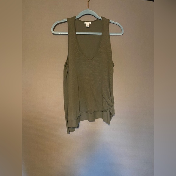 Olive Green Asymetrical Tank Size XS - Picture 1 of 13